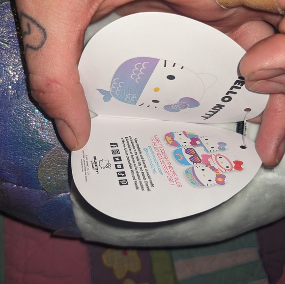 RARE FACTORY MISPRINT Mermaid Hello Kitty Squishmallow - Picture 7 of 9